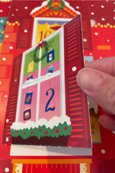 What is inside the advent calendar window - FEATURE image Kids Activities Blog