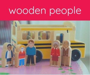 wooden play people