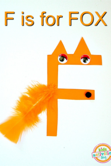 letter f preschool fox craft