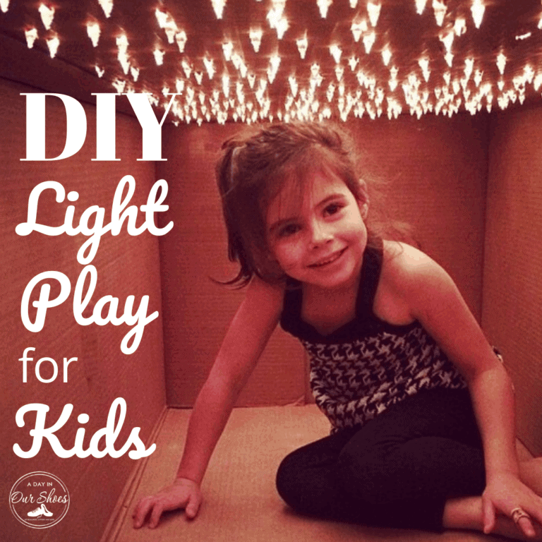DIY Kids LightBox | Cheap Light + Sensory Play Ideas