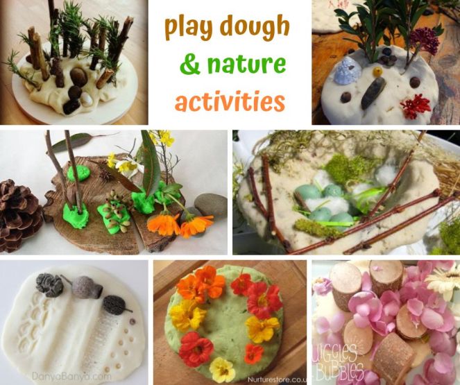 play dough & nature activities