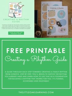 This contains an image of: Free Printable: Creating a Rhythm Guide