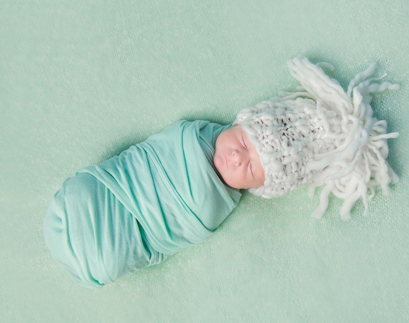 Swaddling can help calm baby