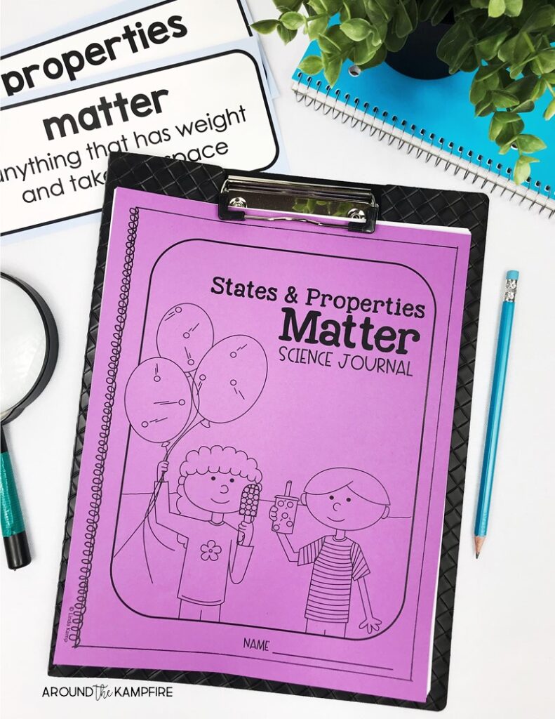 Properties of matter activities and experiments for 2nd grade. Learn creative teaching ideas and fun, hands-on science activities for kids learning about solids, liquids, and gas in second grade. #propertiesofmatteractivities #2ndgradescience