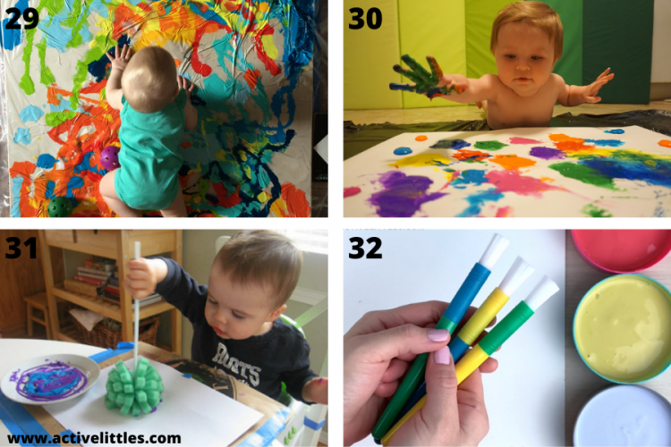 painting with babies ideas