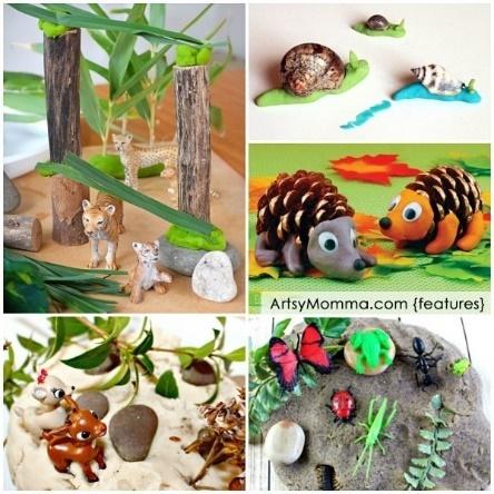 Playdough Animals and Bugs - Playdough Small Worlds