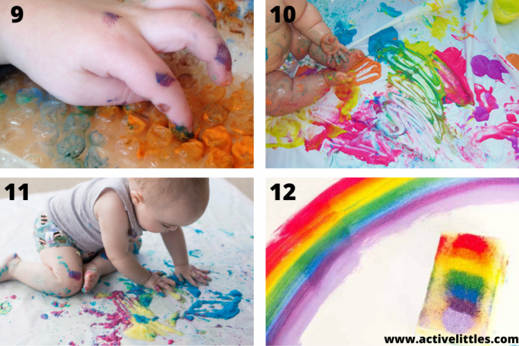 painting with babies activities