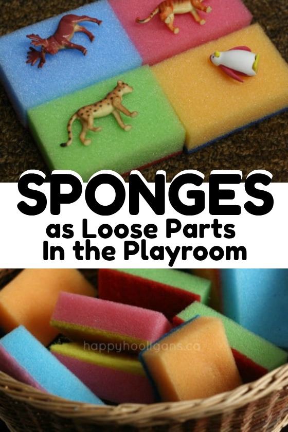Sponges for Loose Parts Play