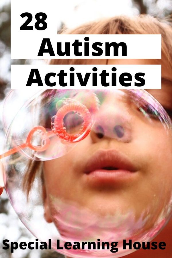 girl blowing bubbles - one of the best autism activities