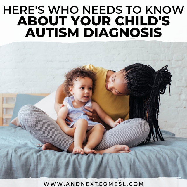 Telling family and friends your child has autism