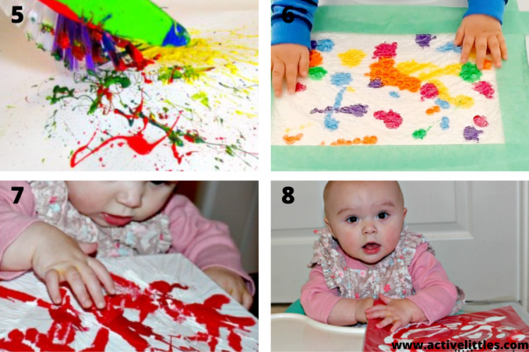 painting with babies