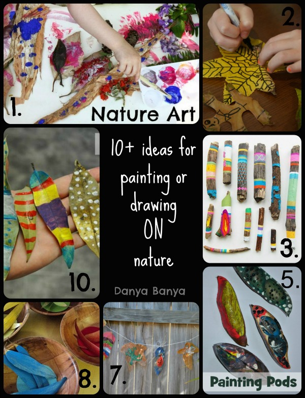 10+ ideas for painting or drawing ON nature