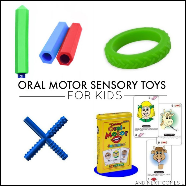 Oral motor sensory tools and toys