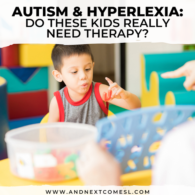 Autism hyperlexia therapy