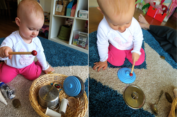 Childhood 101 | Play Activities for Babies -Exploring Sounds Treasure Basket